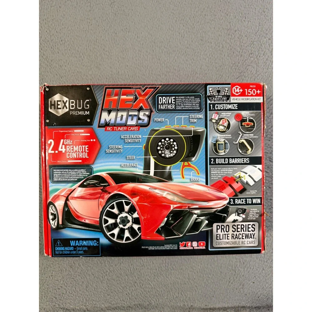 HEXBUG MODS RC Tuner‎ Car Pro Series Elite Raceway Customizable 150+ Pcs